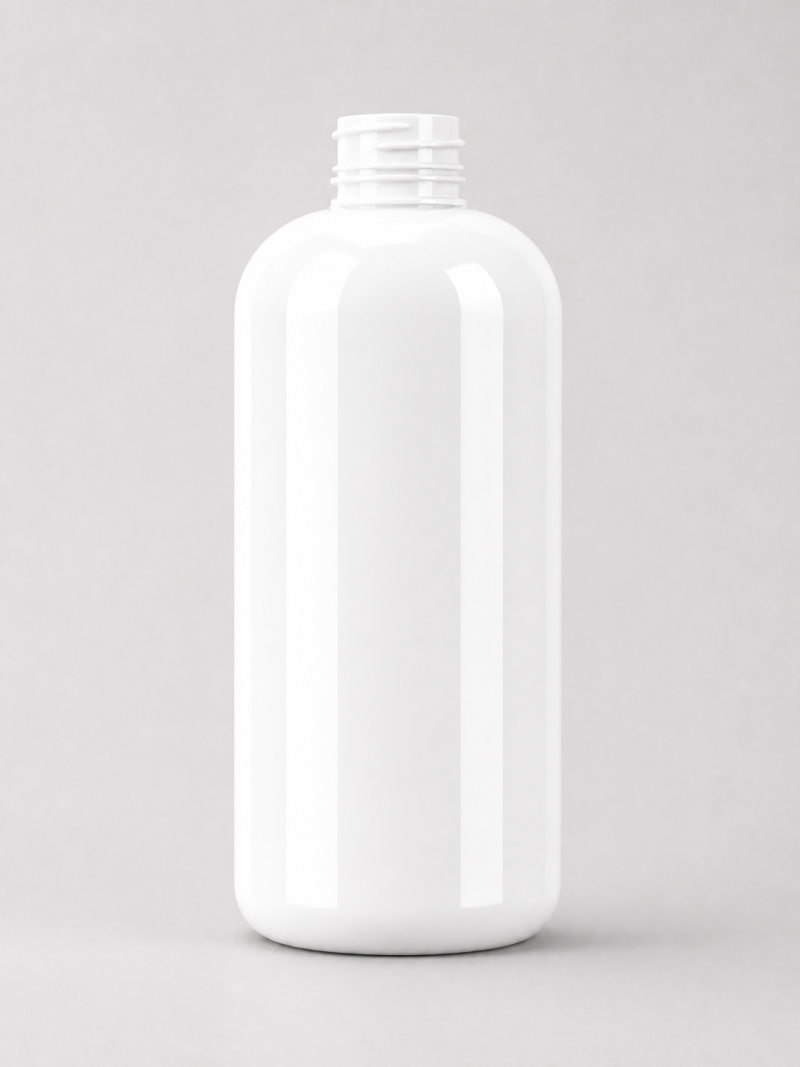 16 fl oz PET Boston Round 28-410 - Image 2
